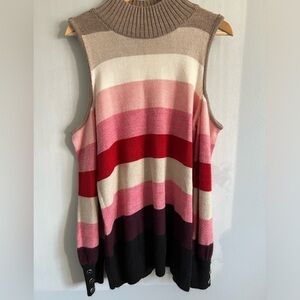 NY&C Women Cold Shoulder Round Neck Multiple Colors Large Pullover Sweater